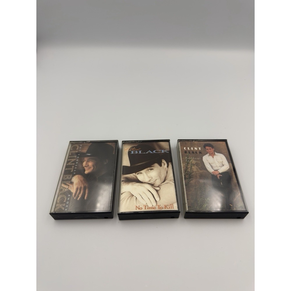 Clint Black Cassettes Bundle of 3- Killin Time, No Time to Kill, My Shoes